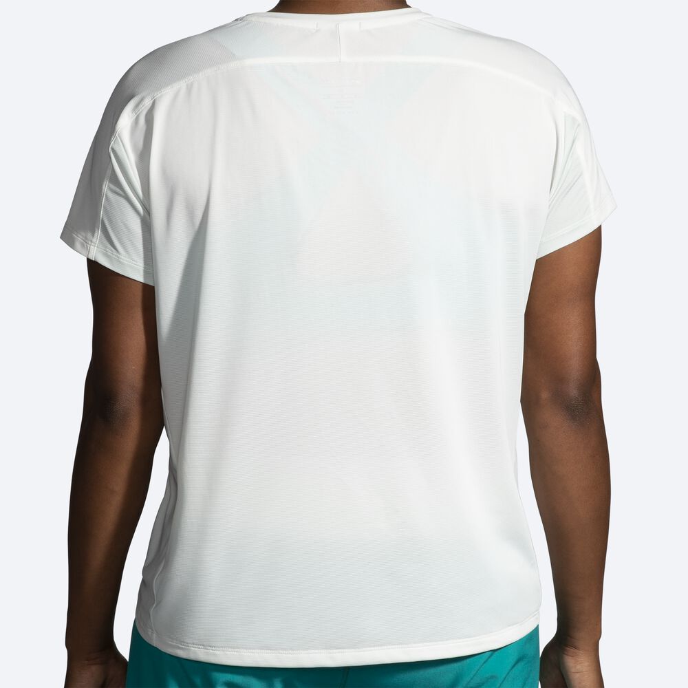 Camiseta Brooks Sprint Free Short Sleeve 2.0 Mujer Verde Menta | CR50634