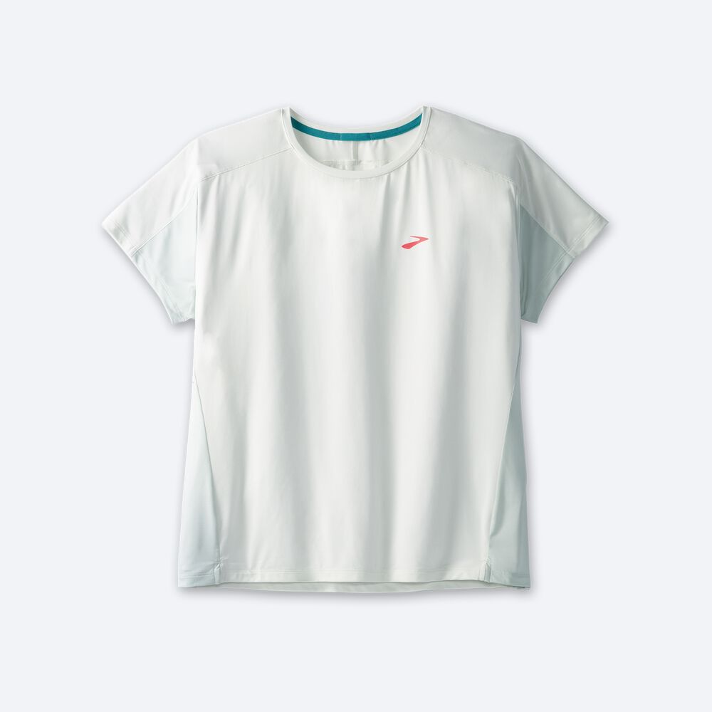 Camiseta Brooks Sprint Free Short Sleeve 2.0 Mujer Verde Menta | CR50634