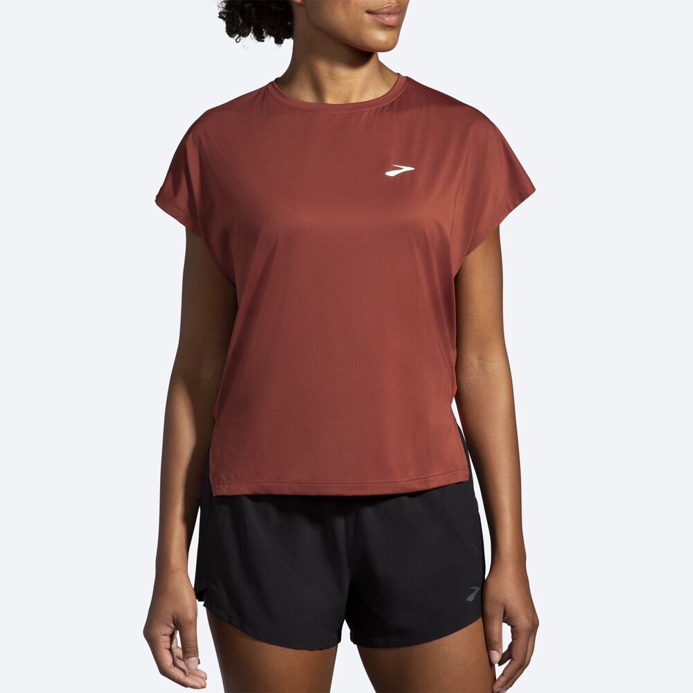 Camiseta Brooks Sprint Free Short Sleeve Mujer Cobra | CR91350