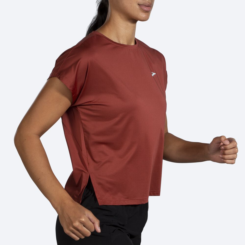 Camiseta Brooks Sprint Free Short Sleeve Mujer Cobra | CR91350