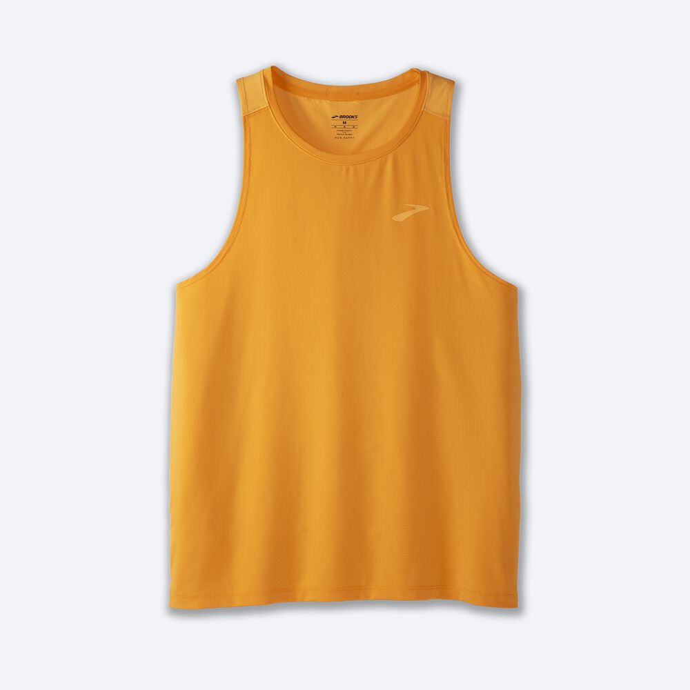 Camiseta Tirantes Brooks Atmosphere Singlet 2.0 Hombre Doradas/Naranjas | CR10732