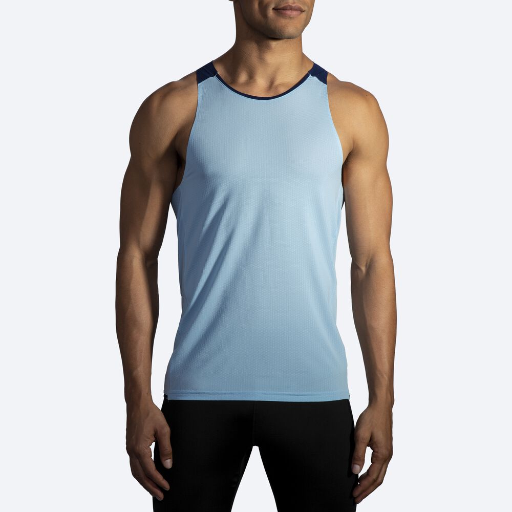 Camiseta Tirantes Brooks Atmosphere Singlet Hombre Azul Marino | CR37291