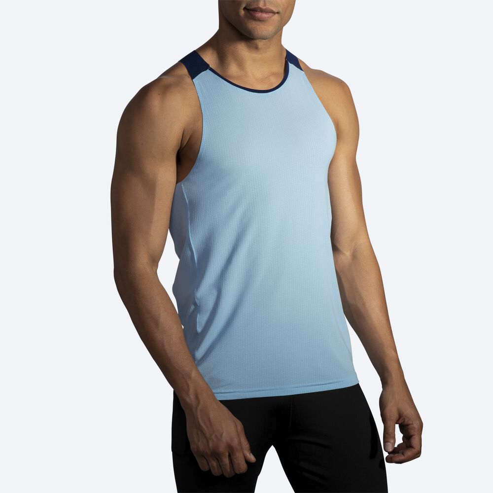 Camiseta Tirantes Brooks Atmosphere Singlet Hombre Azul Marino | CR37291