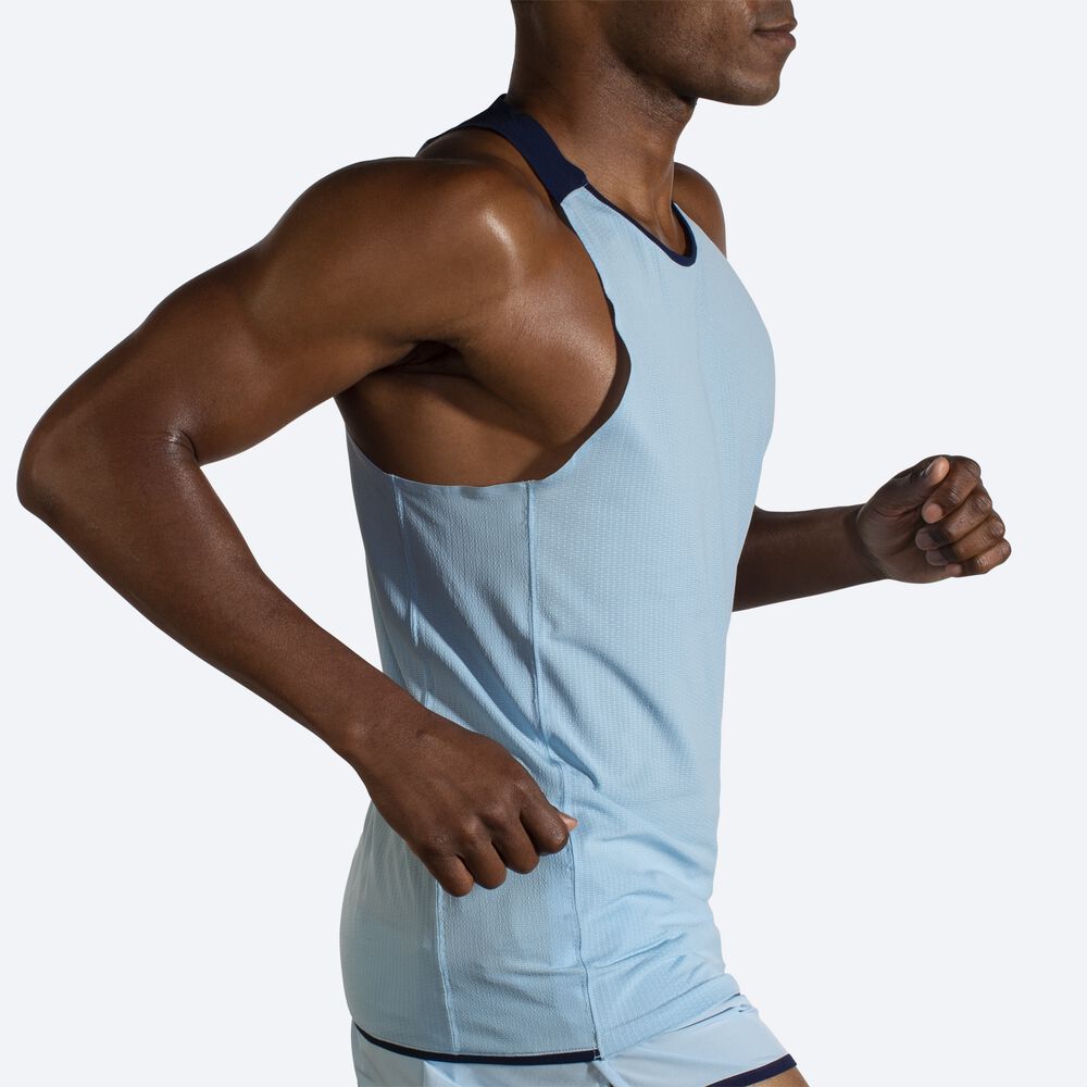 Camiseta Tirantes Brooks Atmosphere Singlet Hombre Azul Marino | CR37291