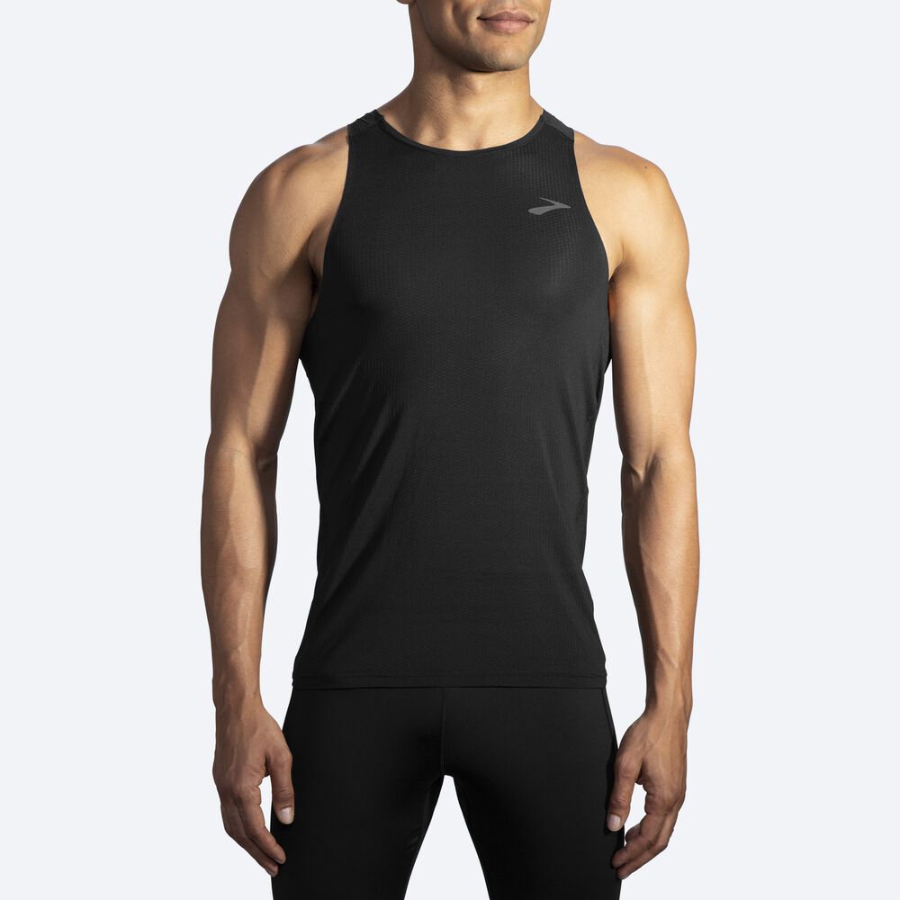 Camiseta Tirantes Brooks Atmosphere Singlet Hombre Negras | CR37604