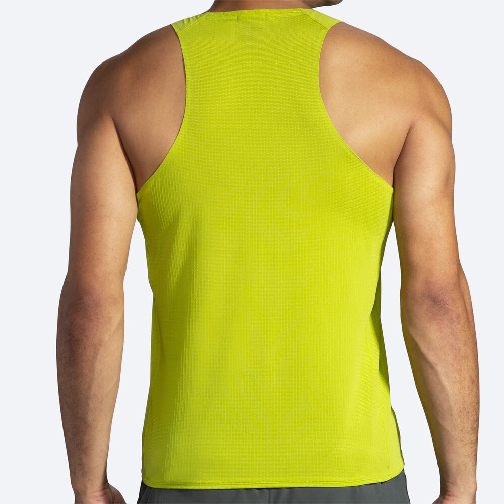 Camiseta Tirantes Brooks Atmosphere Singlet Hombre Amarillo | CR69713