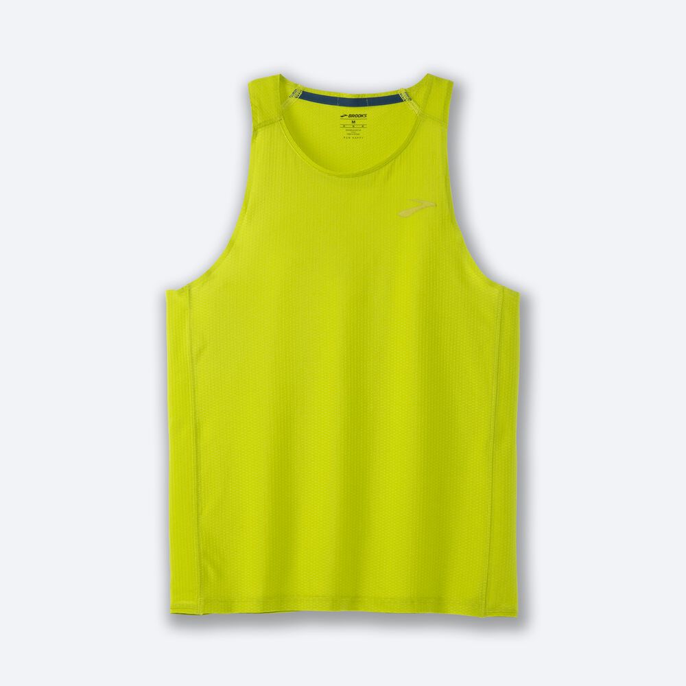 Camiseta Tirantes Brooks Atmosphere Singlet Hombre Amarillo | CR69713