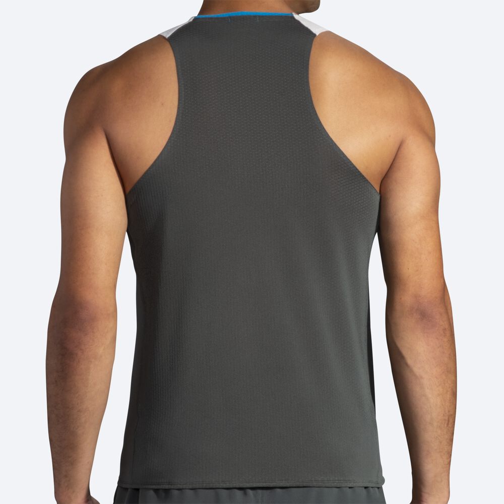 Camiseta Tirantes Brooks Atmosphere Singlet Hombre Gris Oscuro/Gris | CR70612