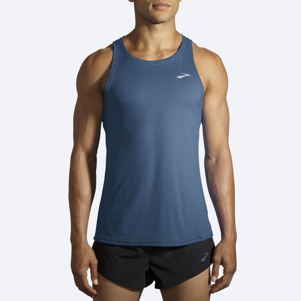 Camiseta Tirantes Brooks Atmosphere Singlet Hombre Azules | CR74160