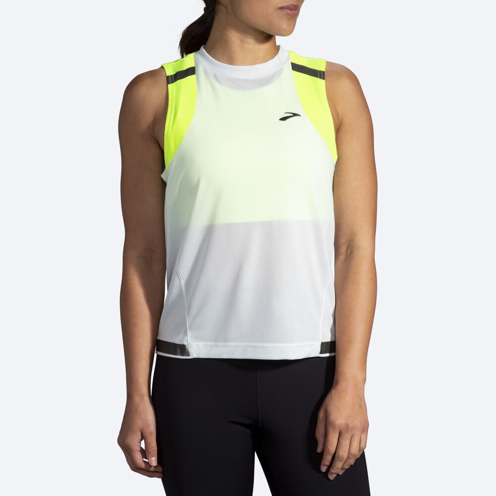 Camiseta Tirantes Brooks Carbonite Mujer Gris | CR62340