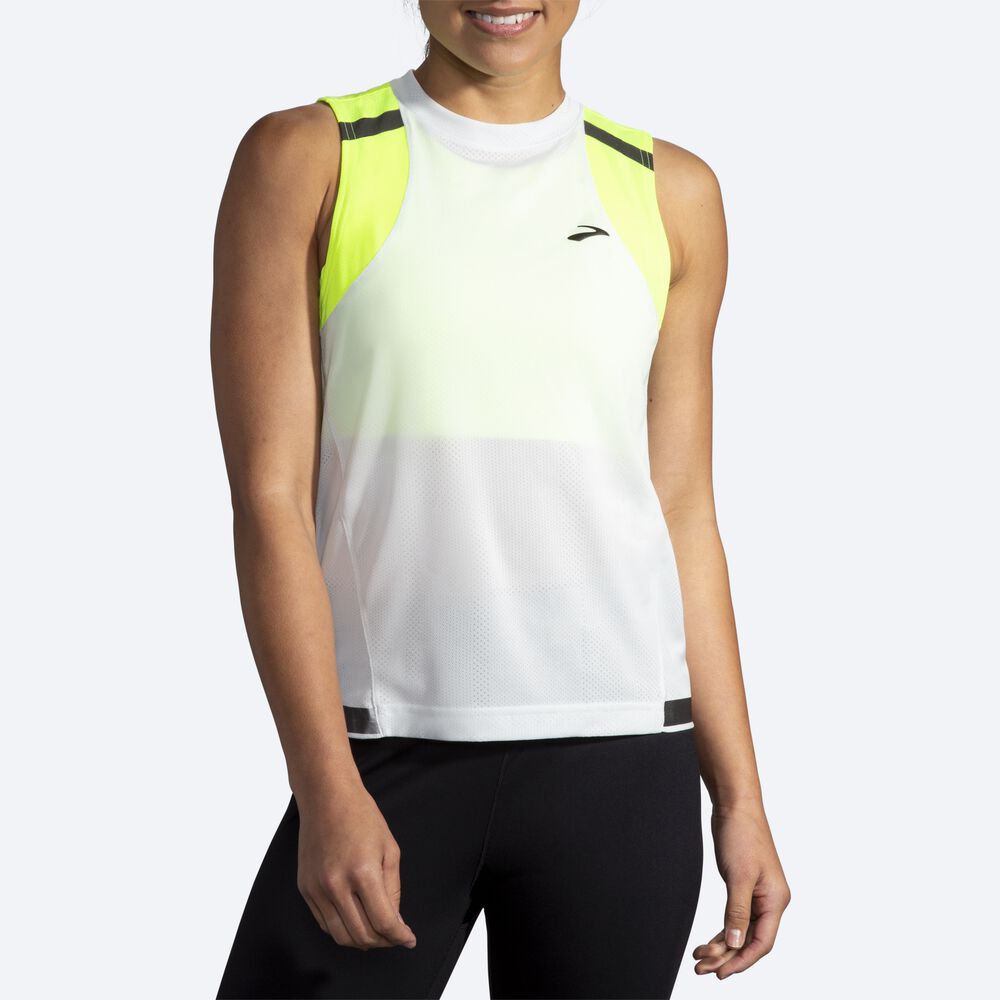 Camiseta Tirantes Brooks Carbonite Mujer Gris | CR62340