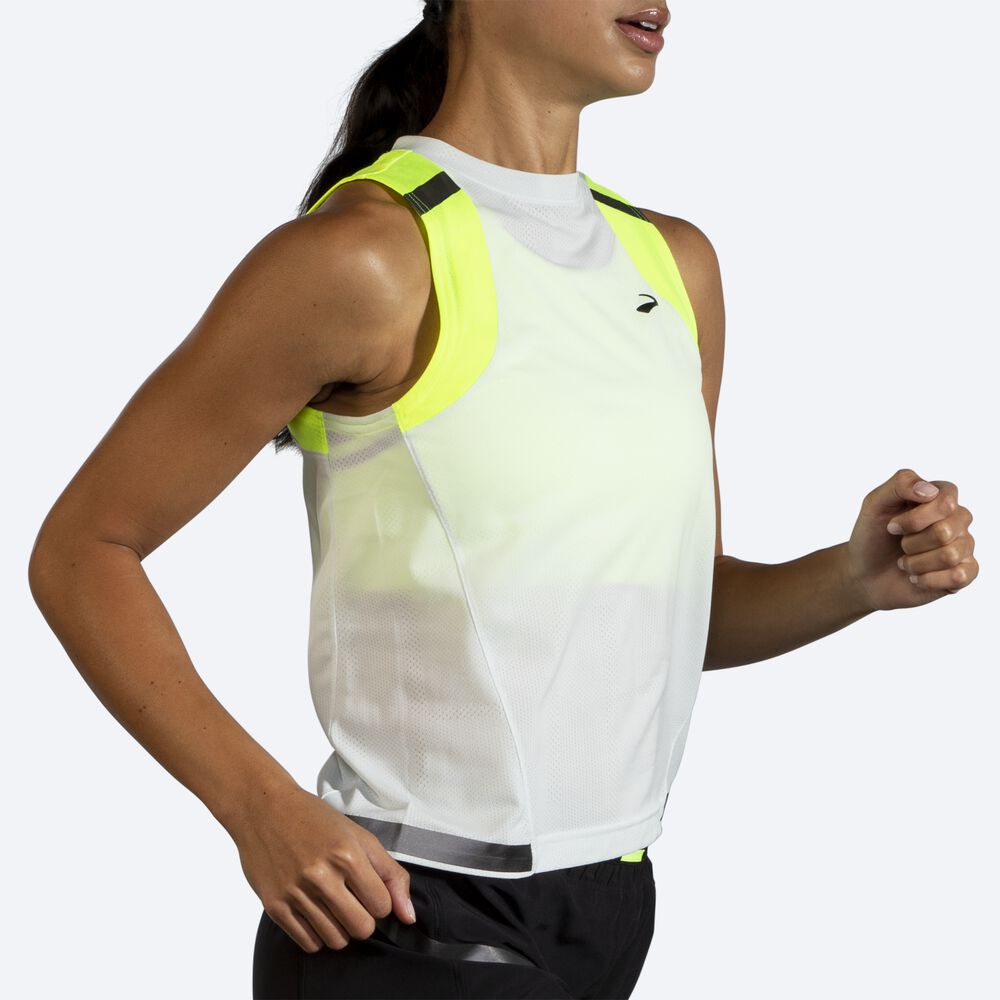 Camiseta Tirantes Brooks Carbonite Mujer Gris | CR62340