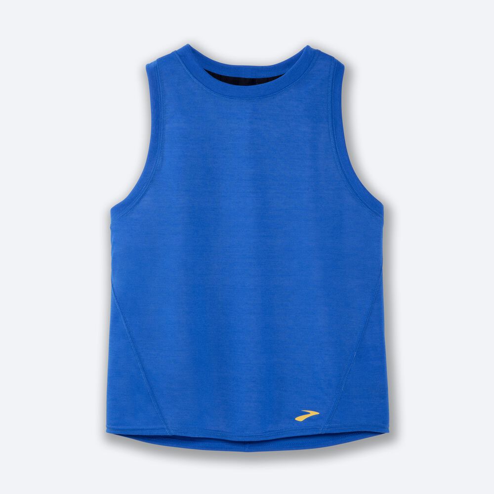 Camiseta Tirantes Brooks Distance Mujer Azules | CR37956