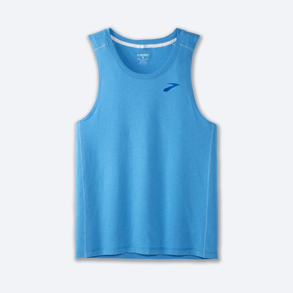 Camiseta Tirantes Brooks Distance Tank 2.0 Hombre Azules | CR03178