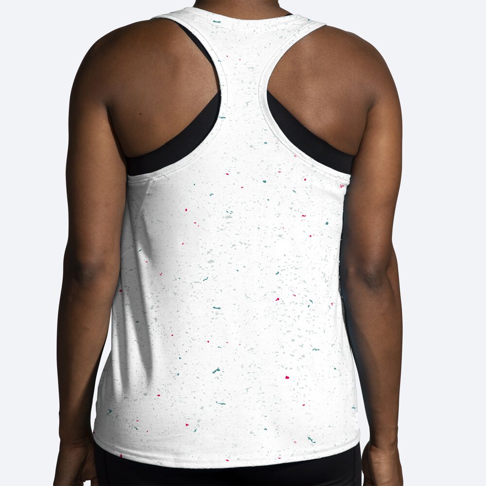 Camiseta Tirantes Brooks Distance Tank 2.0 Mujer Blancas | CR04725