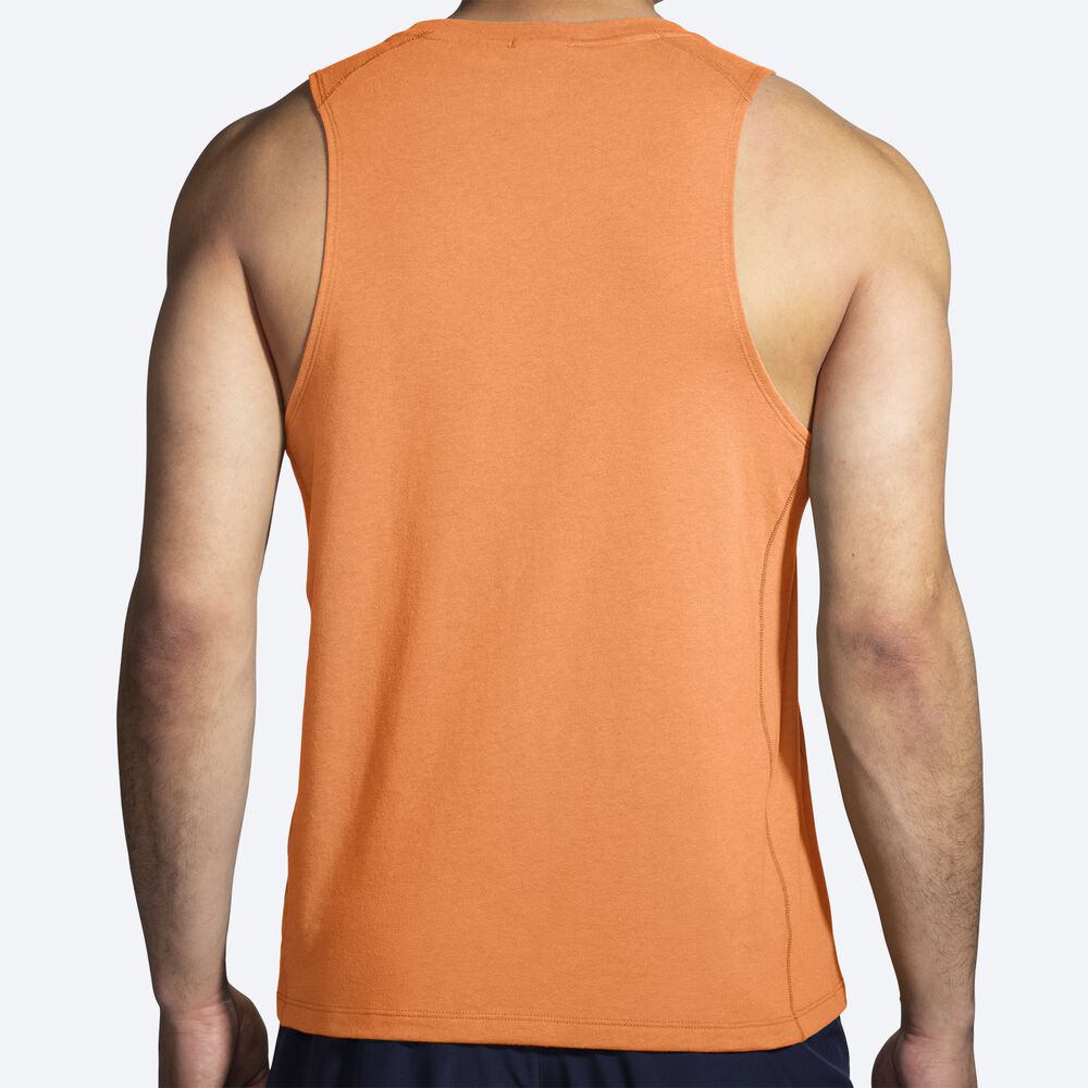 Camiseta Tirantes Brooks Distance Tank 2.0 Hombre Naranjas | CR40953