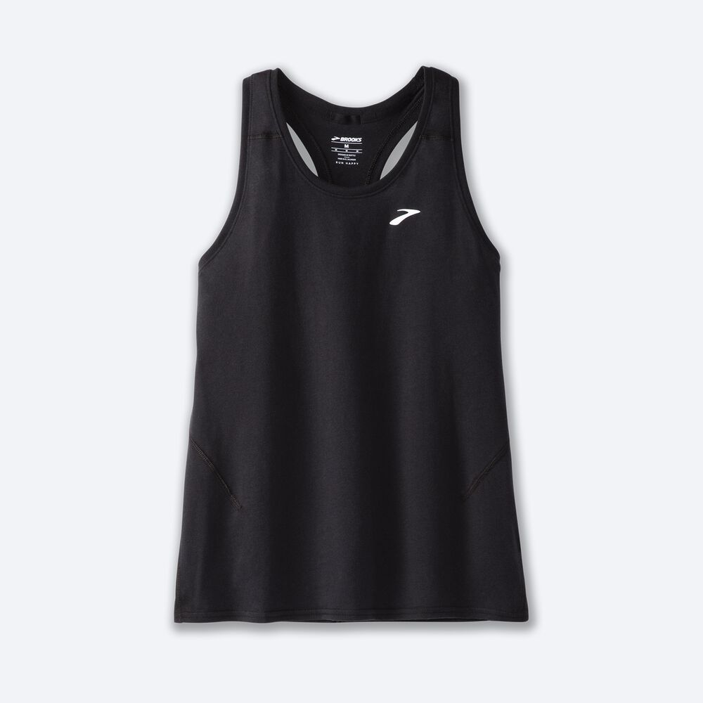 Camiseta Tirantes Brooks Distance Tank 2.0 Mujer Negras | CR71259