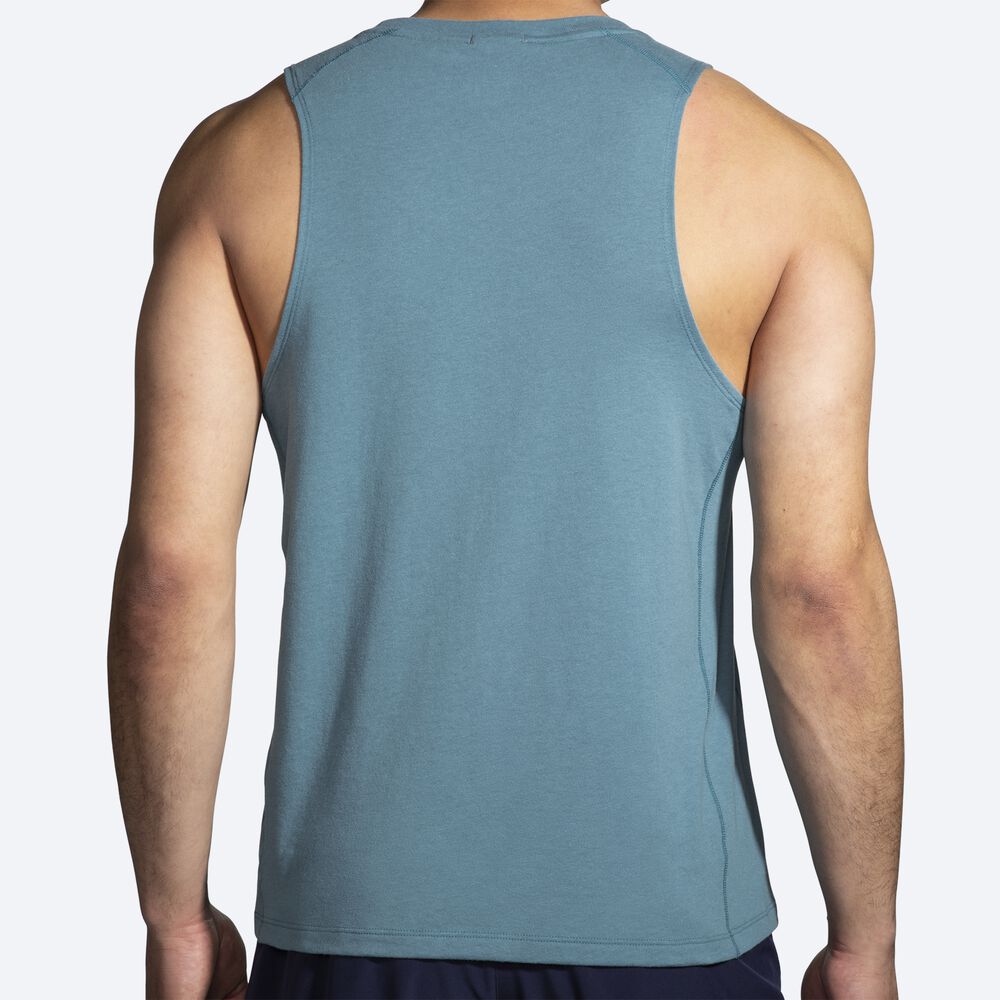 Camiseta Tirantes Brooks Distance Tank 2.0 Hombre Azules | CR81267