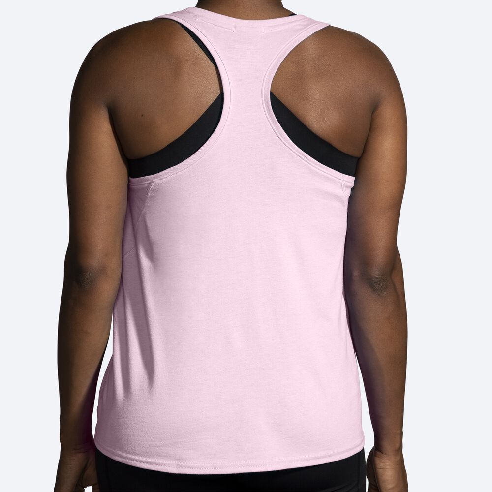 Camiseta Tirantes Brooks Distance Tank 2.0 Mujer Rosas | CR97823