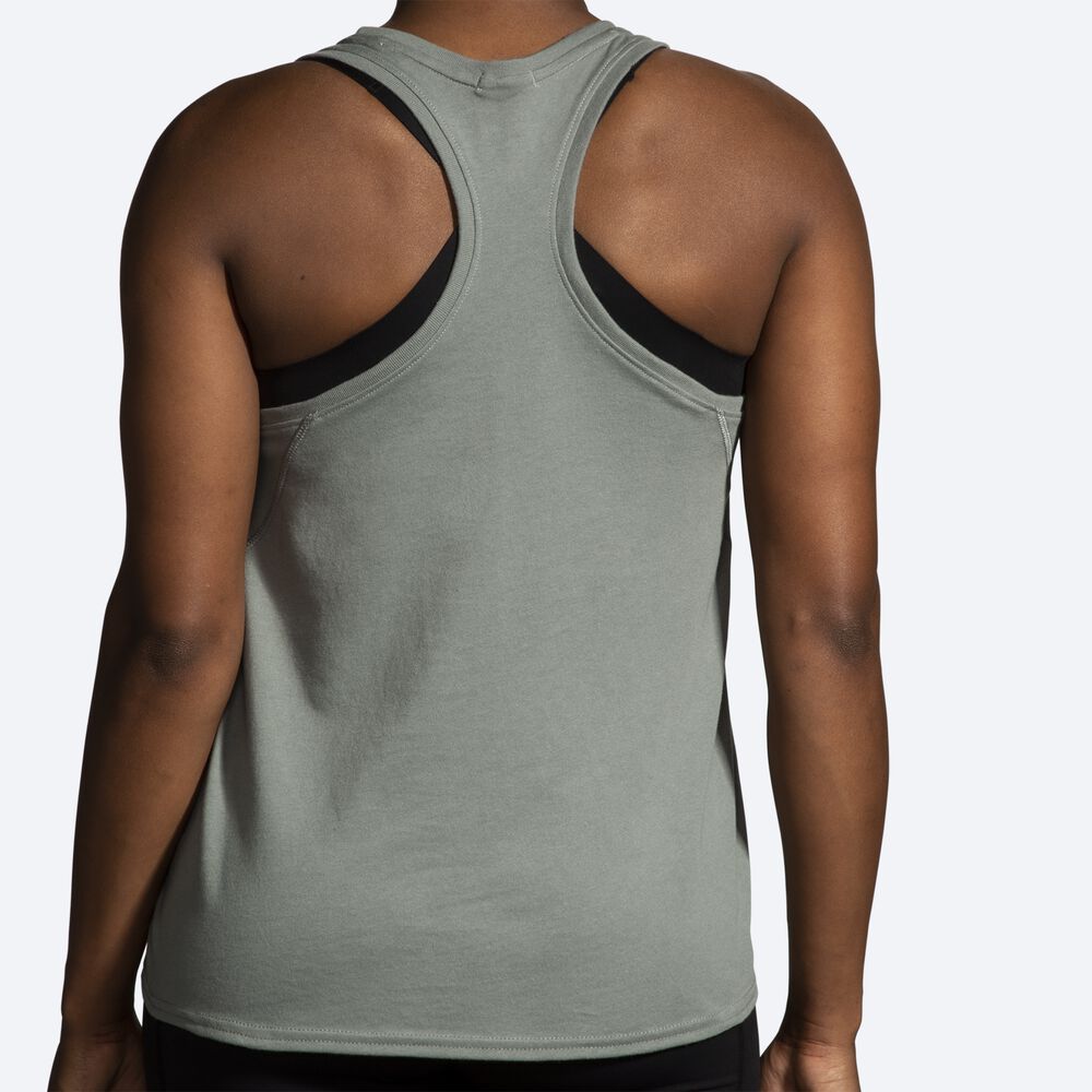 Camiseta Tirantes Brooks Distance Tank 2.0 Mujer Verde | CR98573