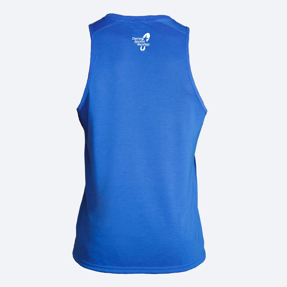 Camiseta Tirantes Brooks Houston23 Distance Tank 2.0 Hombre Azules | CR63950