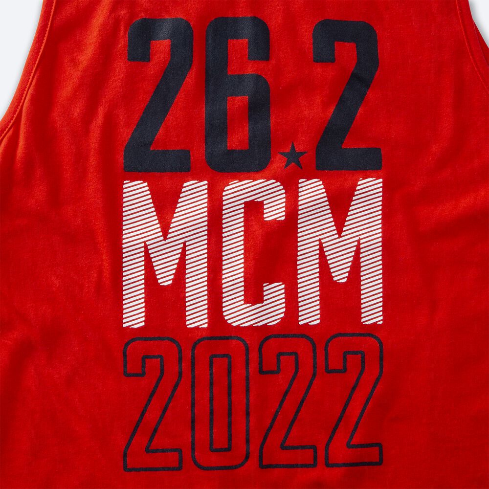 Camiseta Tirantes Brooks MCM22 Distance Estampadas Hombre Rojas | CR35274