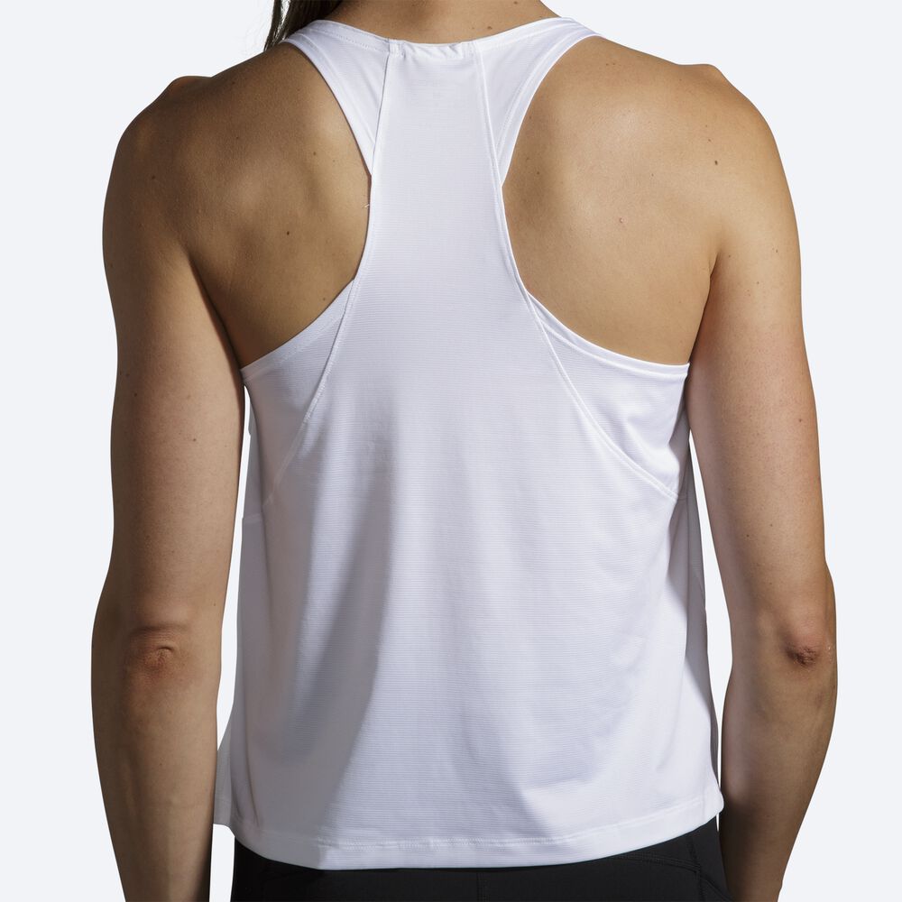 Camiseta Tirantes Brooks Sprint Free Mujer Blancas | CR09586