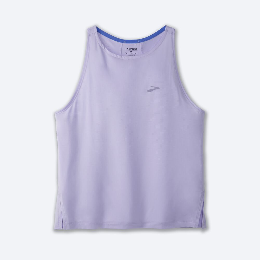 Camiseta Tirantes Brooks Sprint Free Mujer Moradas Gris | CR68721