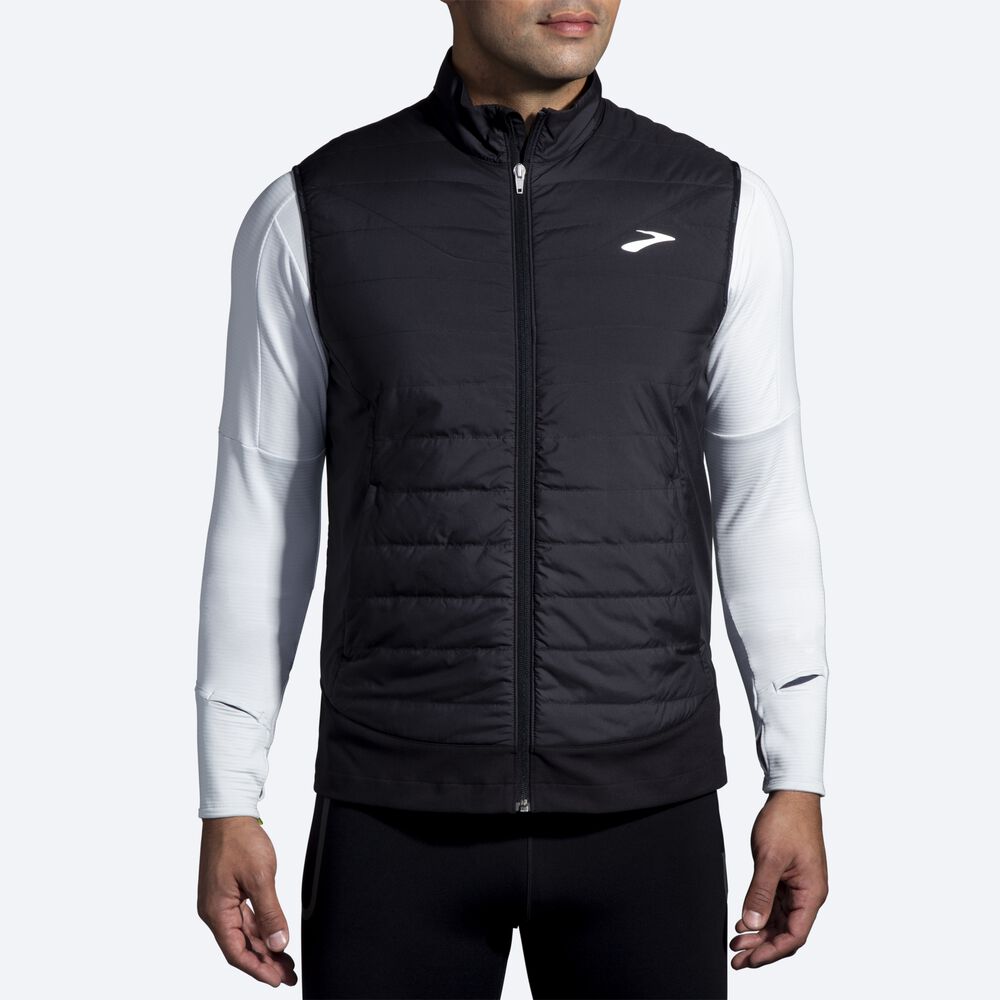 Chalecos Brooks Shield Híbrido 2.0 Hombre Negras | CR74508