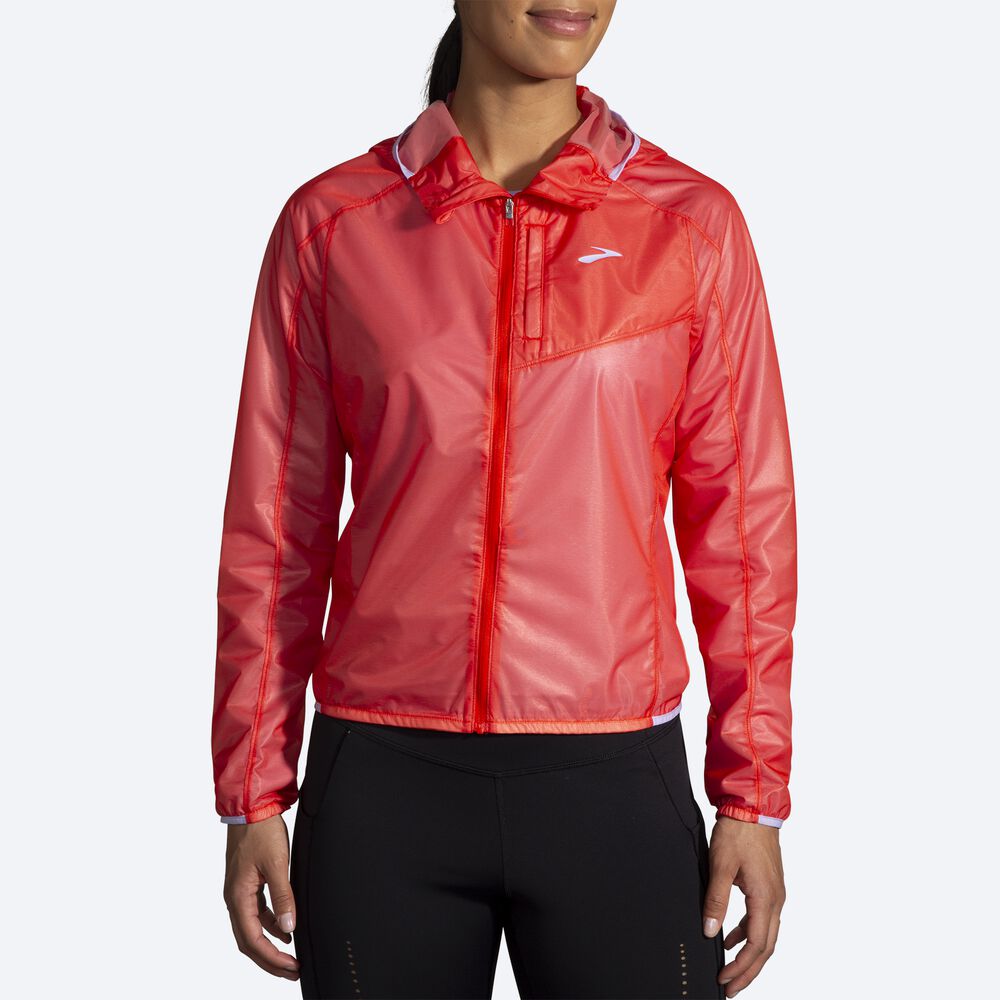 Chaquetas Brooks All Altitude Mujer Rojas/Moradas Gris | CR37954