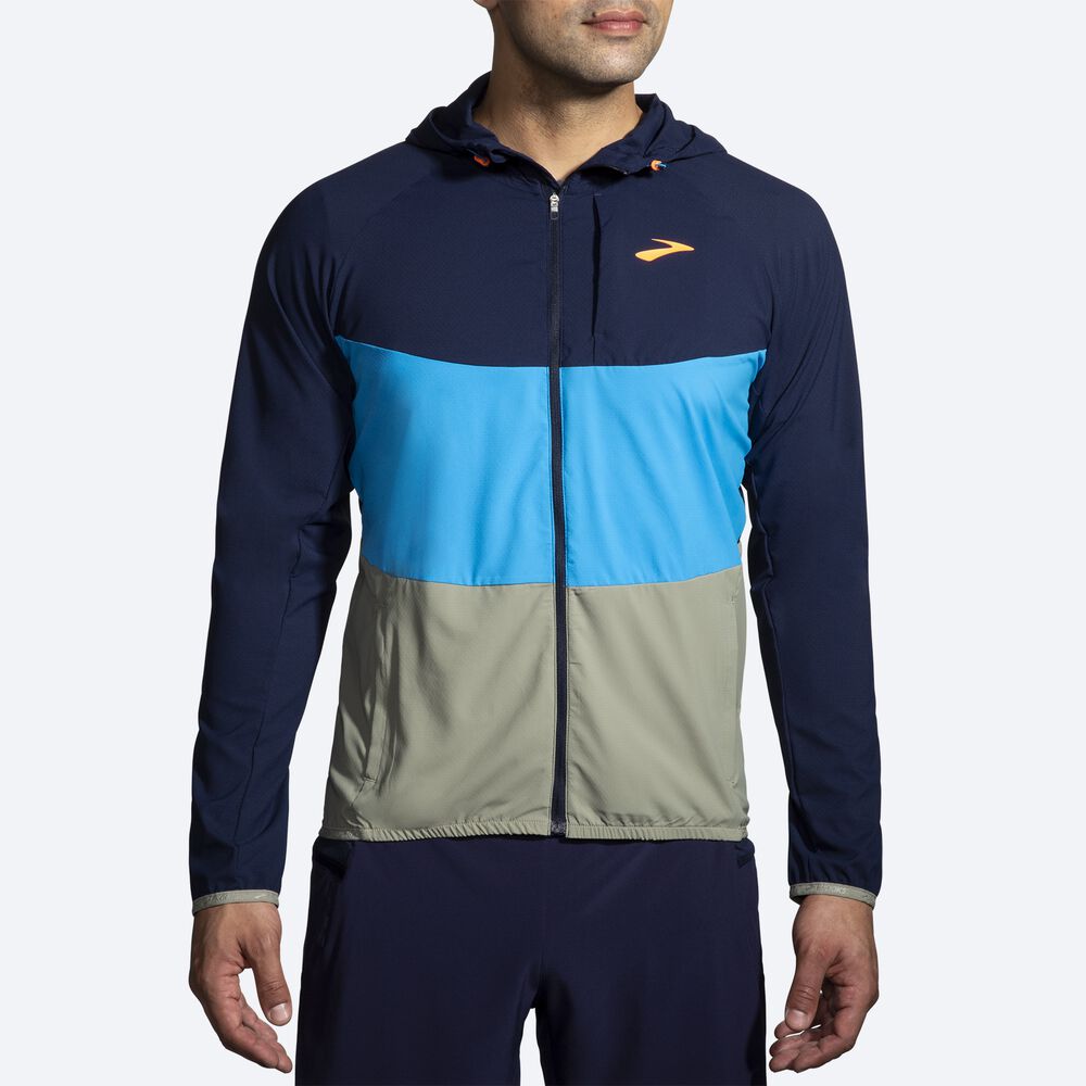 Chaquetas Brooks Canopy Hombre Azul Marino | CR01935