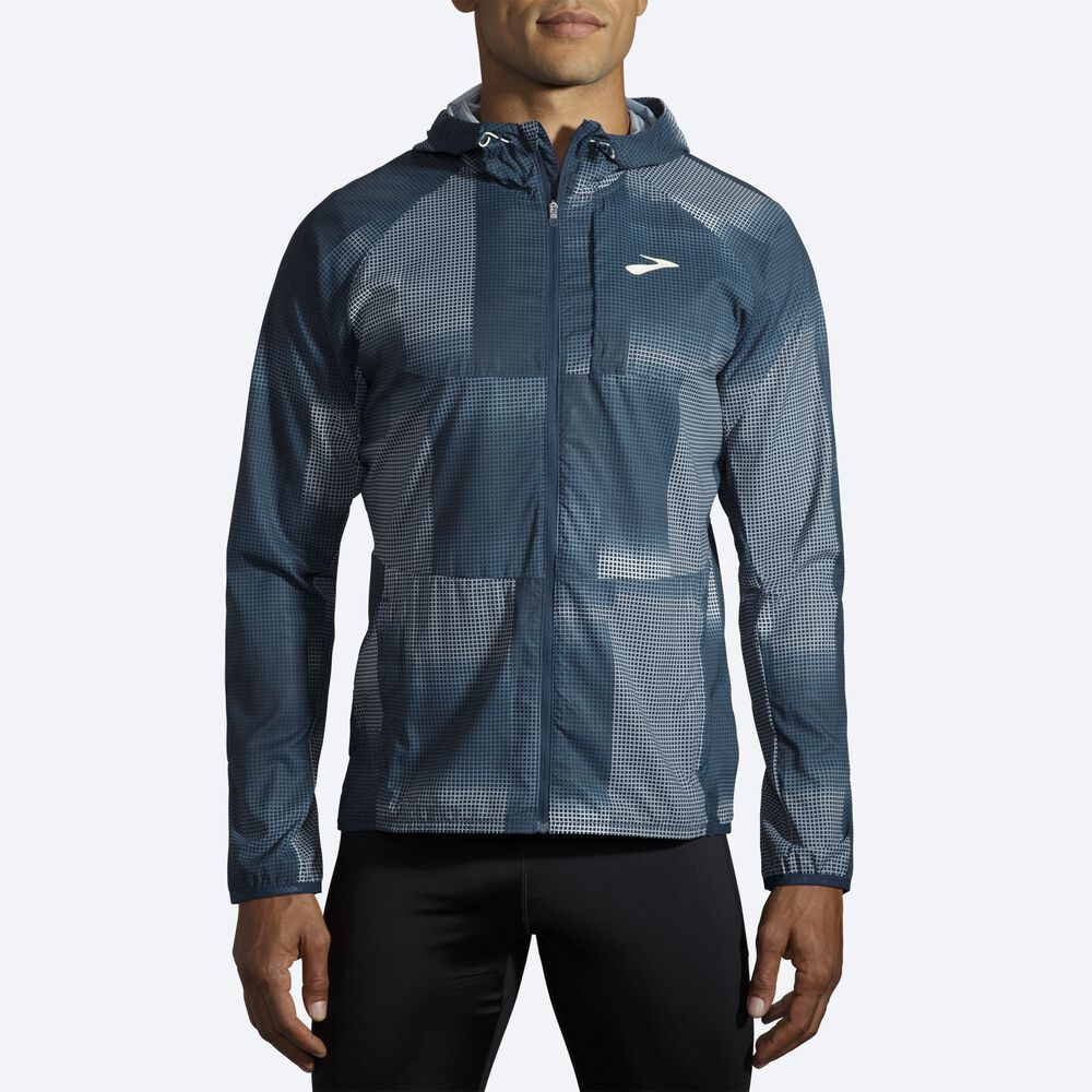 Chaquetas Brooks Canopy Hombre Indigo | CR58602