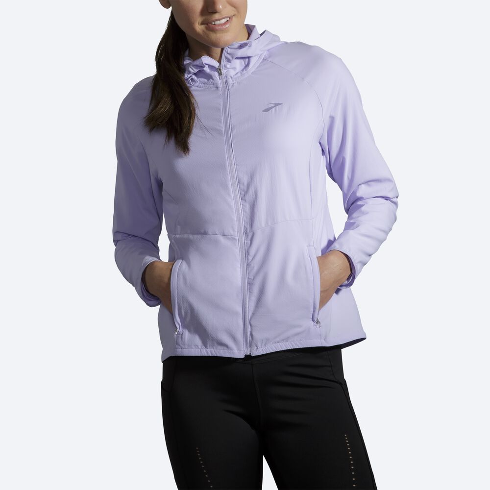 Chaquetas Brooks Canopy Mujer Moradas Gris | CR61289