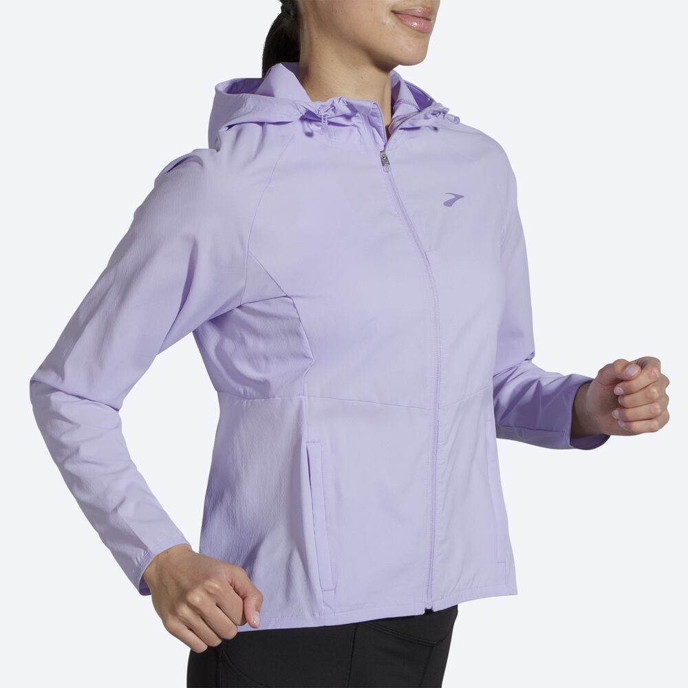 Chaquetas Brooks Canopy Mujer Moradas Gris | CR61289