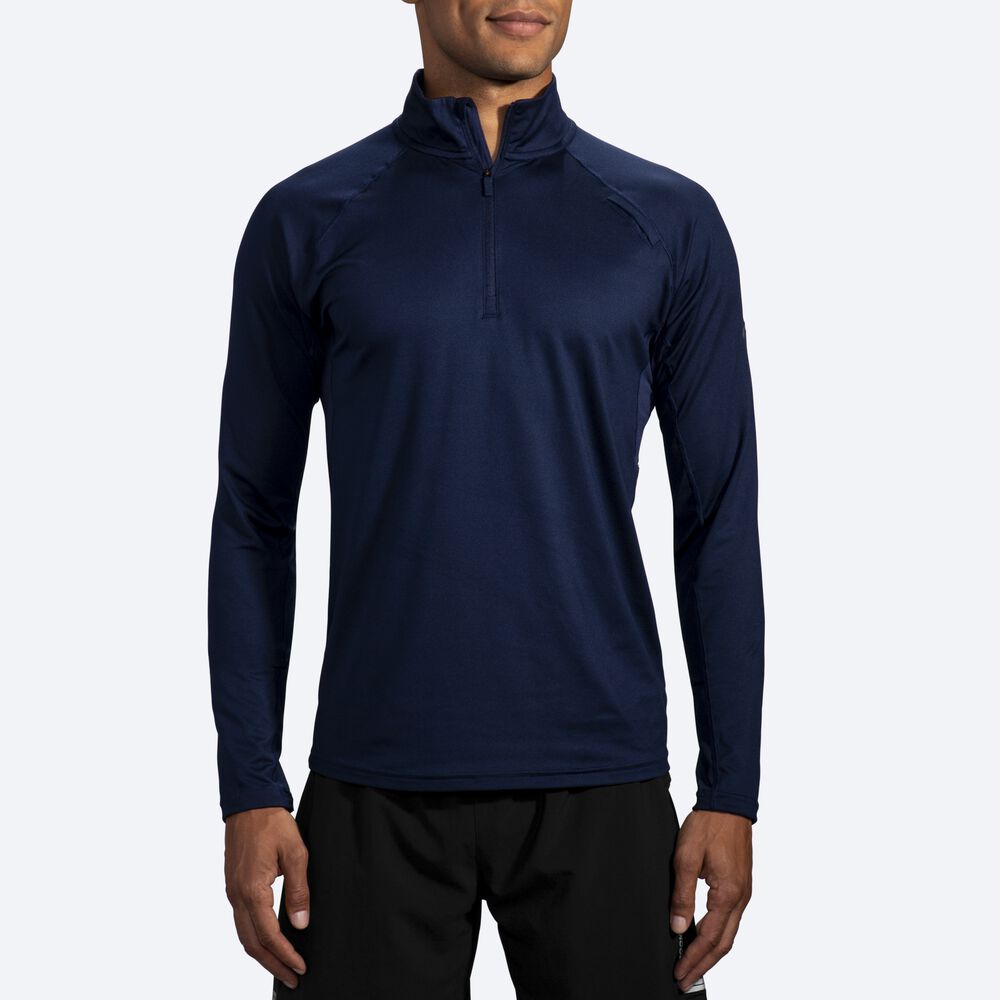 Chaquetas Brooks Dash 1/2 Zip Hombre Azul Marino | CR19084