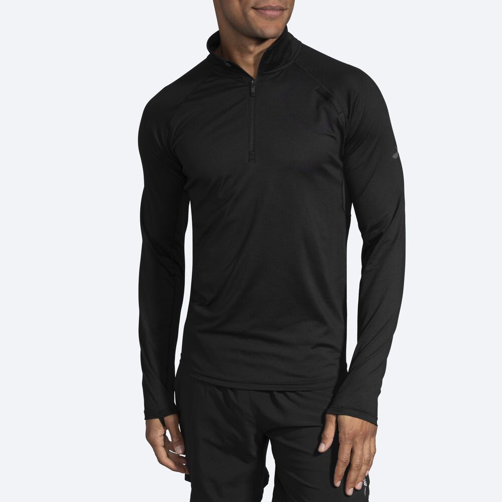 Chaquetas Brooks Dash 1/2 Zip Hombre Negras | CR95362