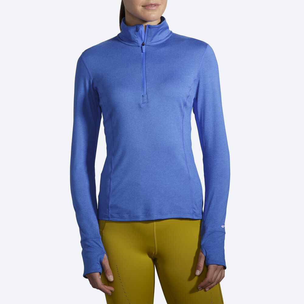 Chaquetas Brooks Dash 1/2 Zip Mujer Azules | CR17048