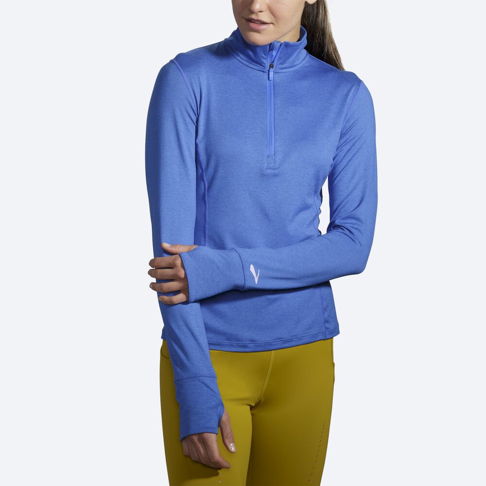 Chaquetas Brooks Dash 1/2 Zip Mujer Azules | CR17048