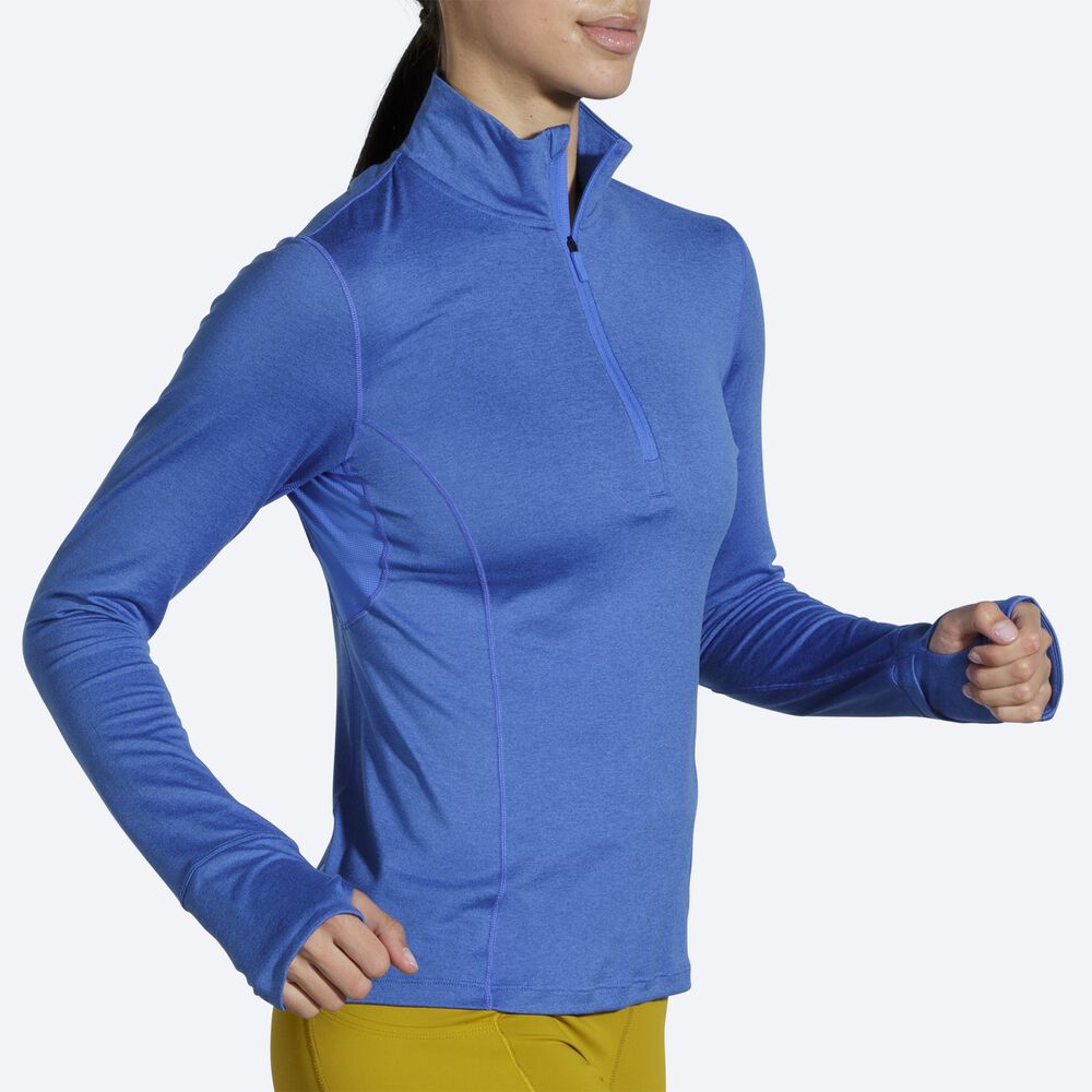 Chaquetas Brooks Dash 1/2 Zip Mujer Azules | CR17048