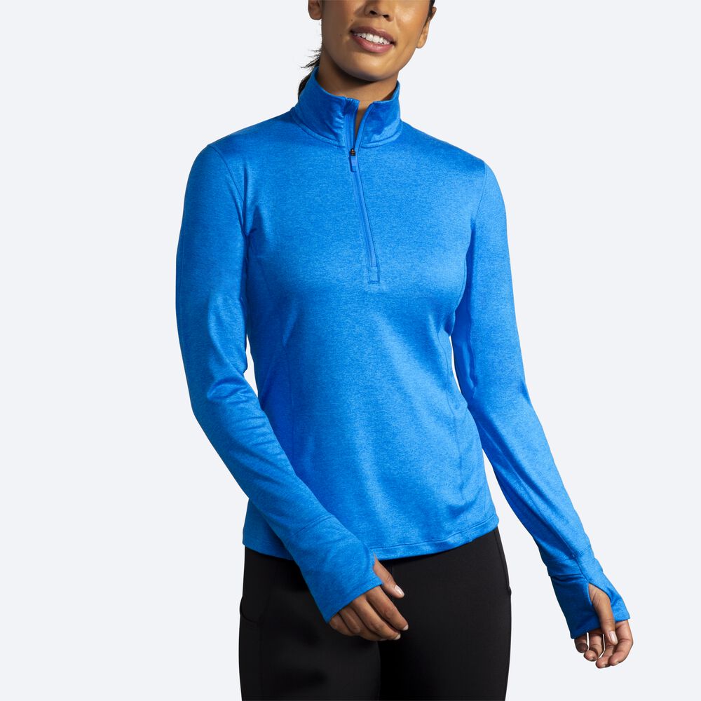 Chaquetas Brooks Dash 1/2 Zip Mujer Azules | CR45091