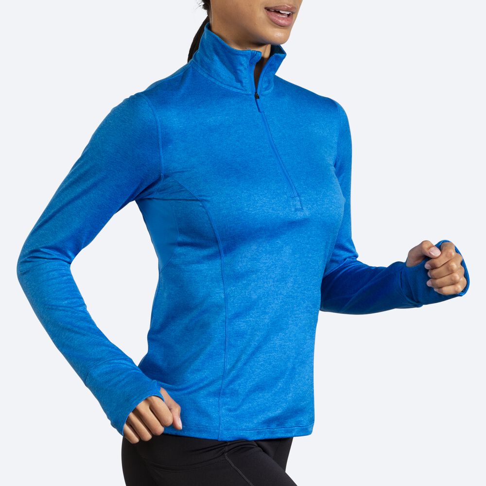 Chaquetas Brooks Dash 1/2 Zip Mujer Azules | CR45091