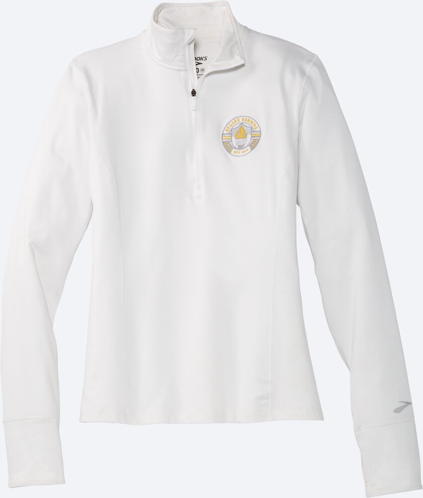 Chaquetas Brooks Dash 1/2 Zip Mujer Blancas | CR76428