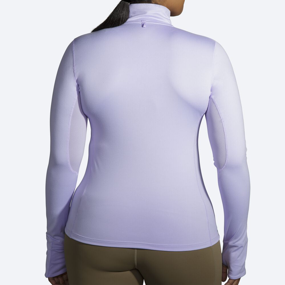 Chaquetas Brooks Dash 1/2 Zip Mujer Moradas Gris | CR94152