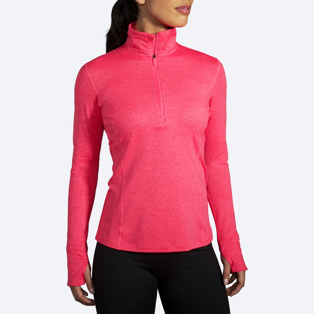 Chaquetas Brooks Dash 1/2 Zip Mujer Rosas | CR10678