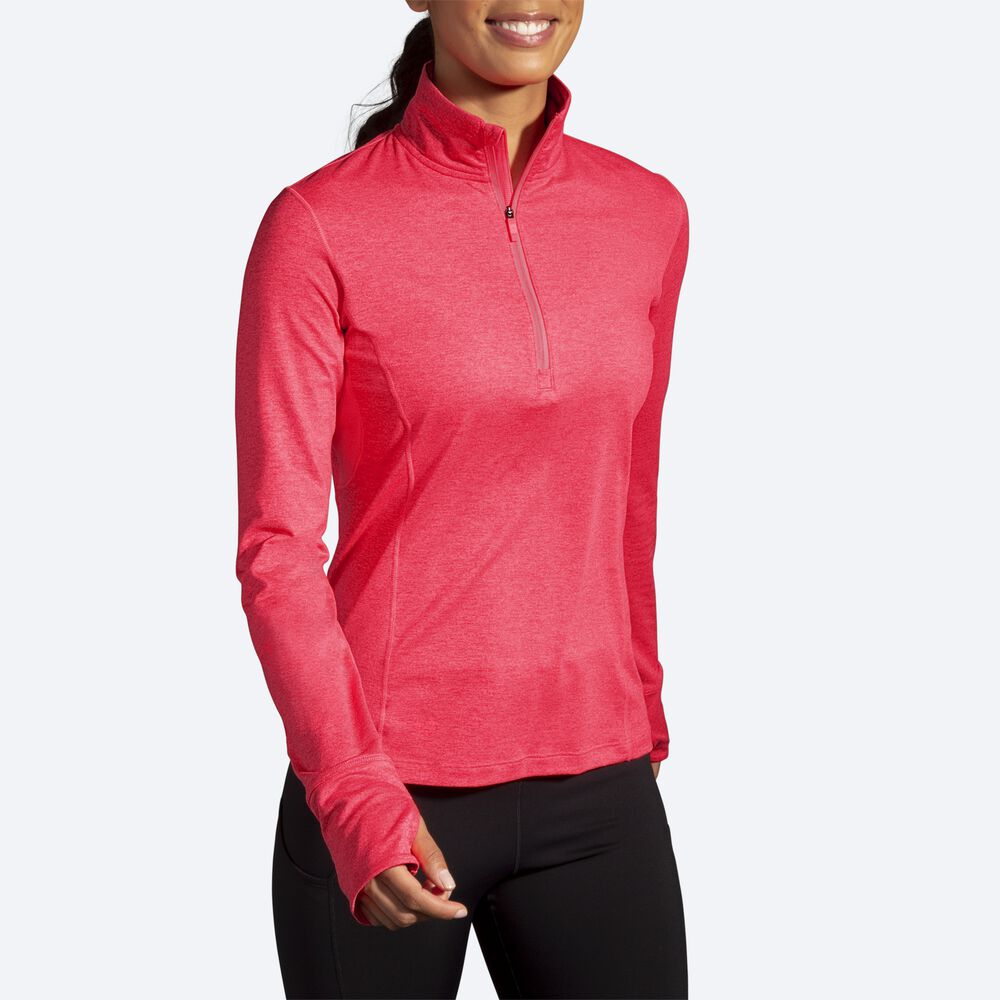 Chaquetas Brooks Dash 1/2 Zip Mujer Rosas | CR10678