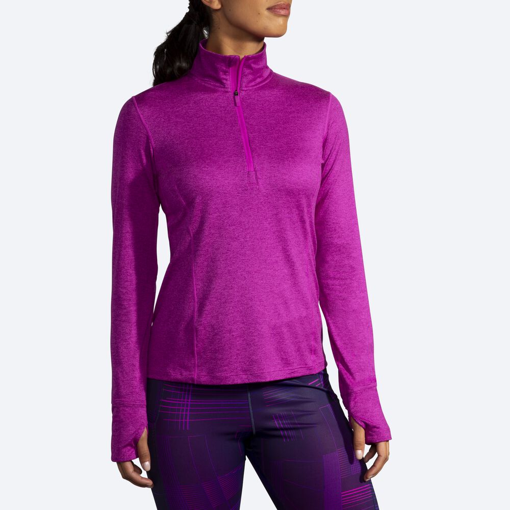 Chaquetas Brooks Dash 1/2 Zip Mujer Rosas | CR93546