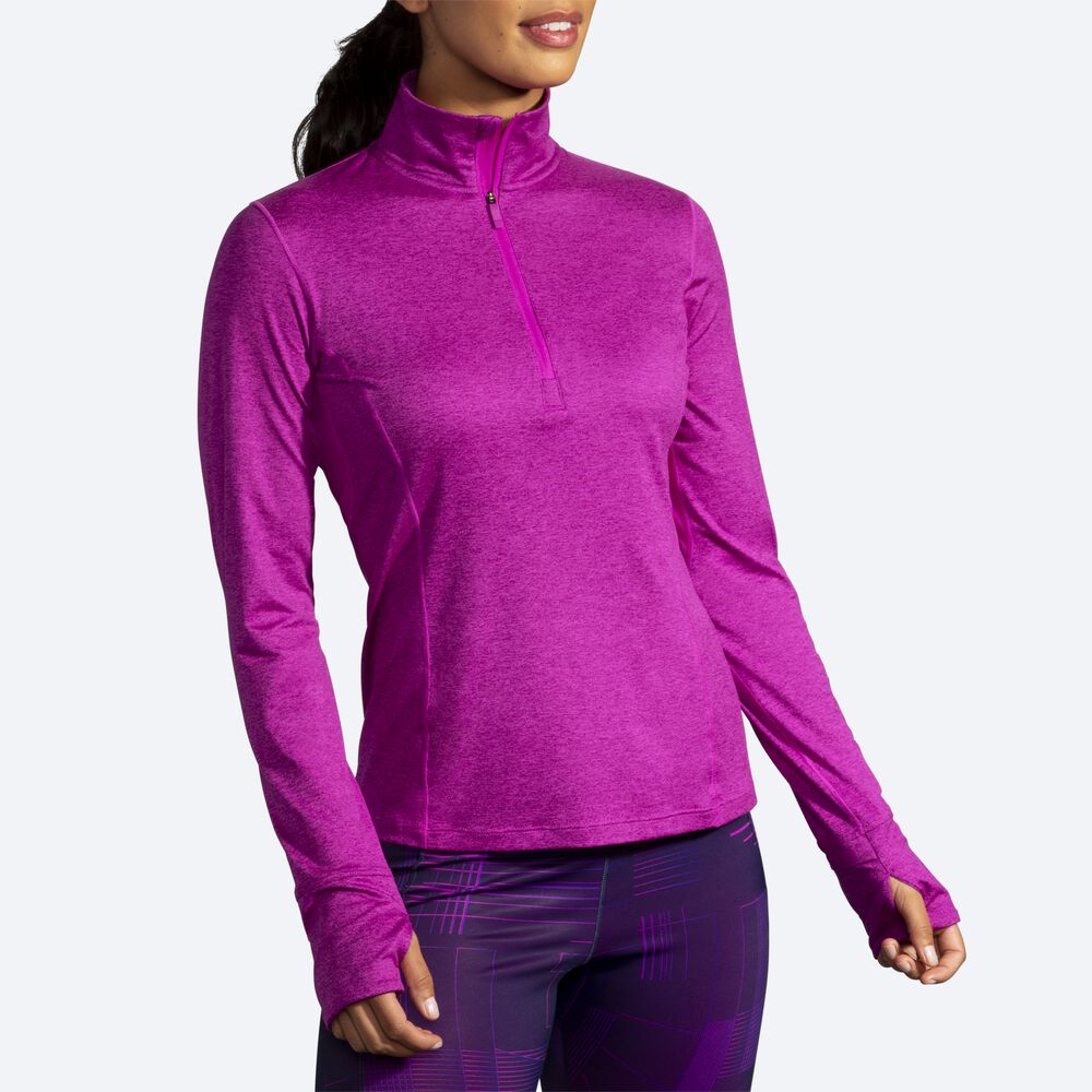 Chaquetas Brooks Dash 1/2 Zip Mujer Rosas | CR93546