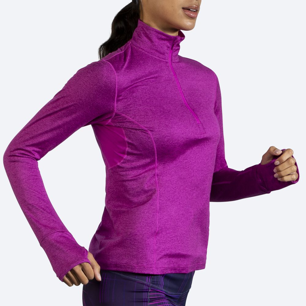 Chaquetas Brooks Dash 1/2 Zip Mujer Rosas | CR93546