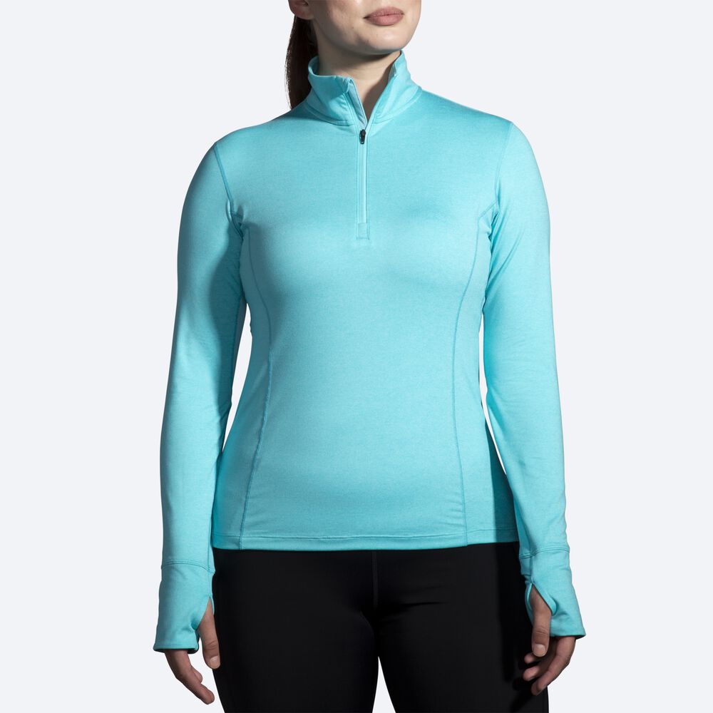 Chaquetas Brooks Dash 1/2 Zip Mujer Turquesa | CR46183