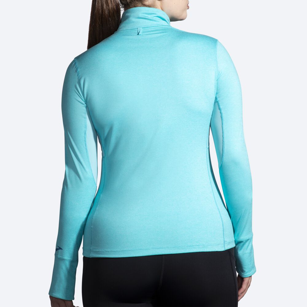 Chaquetas Brooks Dash 1/2 Zip Mujer Turquesa | CR46183